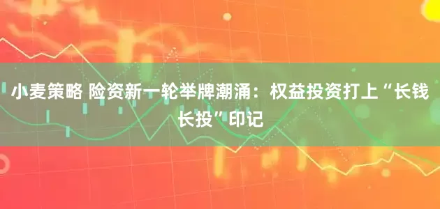 小麦策略 险资新一轮举牌潮涌：权益投资打上“长钱长投”印记